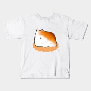 Toasted Marshmallow Cat Simple Cute Sweet Neko Meme Funny Food Anime Kids T-Shirt